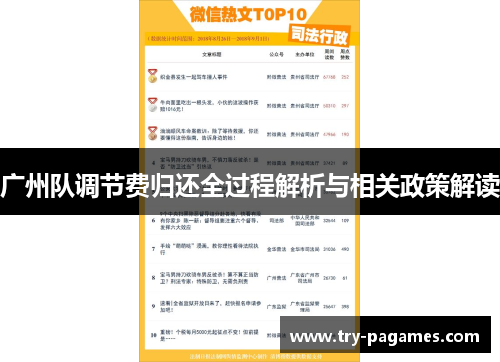 广州队调节费归还全过程解析与相关政策解读